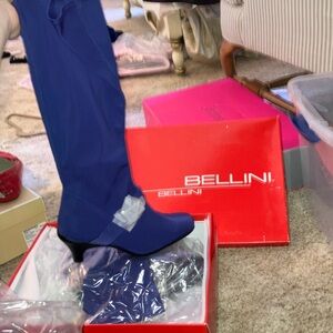 Bellini Blue Knee-High Boots